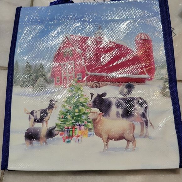 Lock & Lock Colorful Holiday Christmas Gift Bag Lot Of 6 Piece NEW - Picture 2 of 14